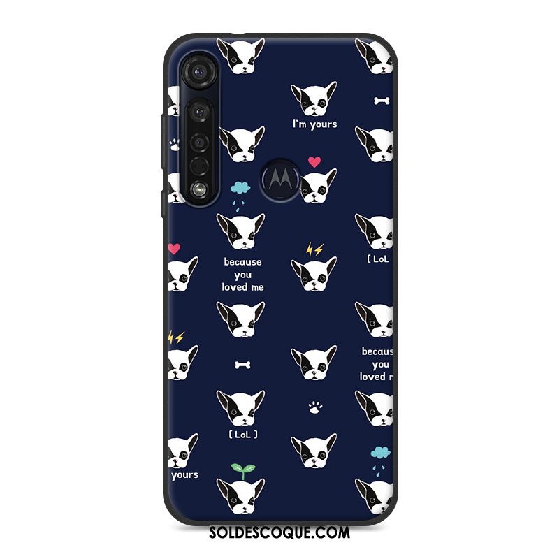 Coque Moto G8 Plus Tendance Délavé En Daim Téléphone Portable Fluide Doux Tout Compris Soldes