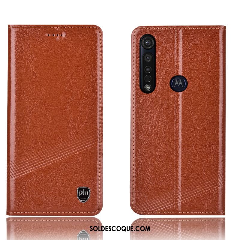 Coque Moto G8 Plus Téléphone Portable Protection Tout Compris Cuir Véritable Incassable En Vente