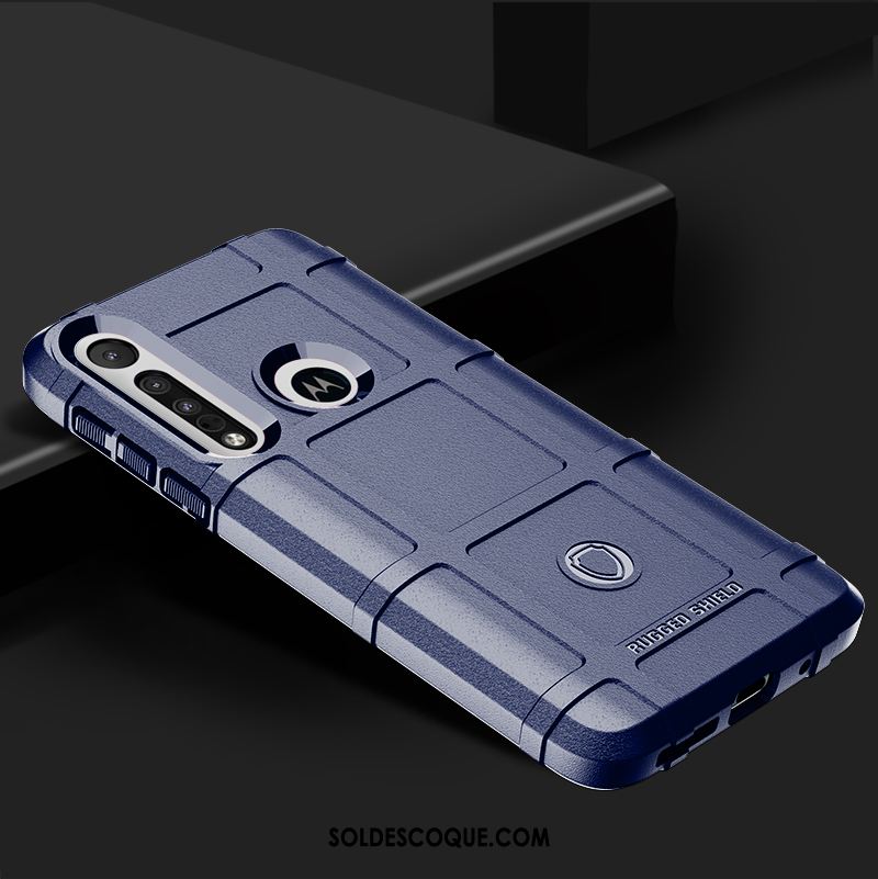 Coque Moto G8 Plus Épaissir Incassable Protection Silicone Étui Pas Cher