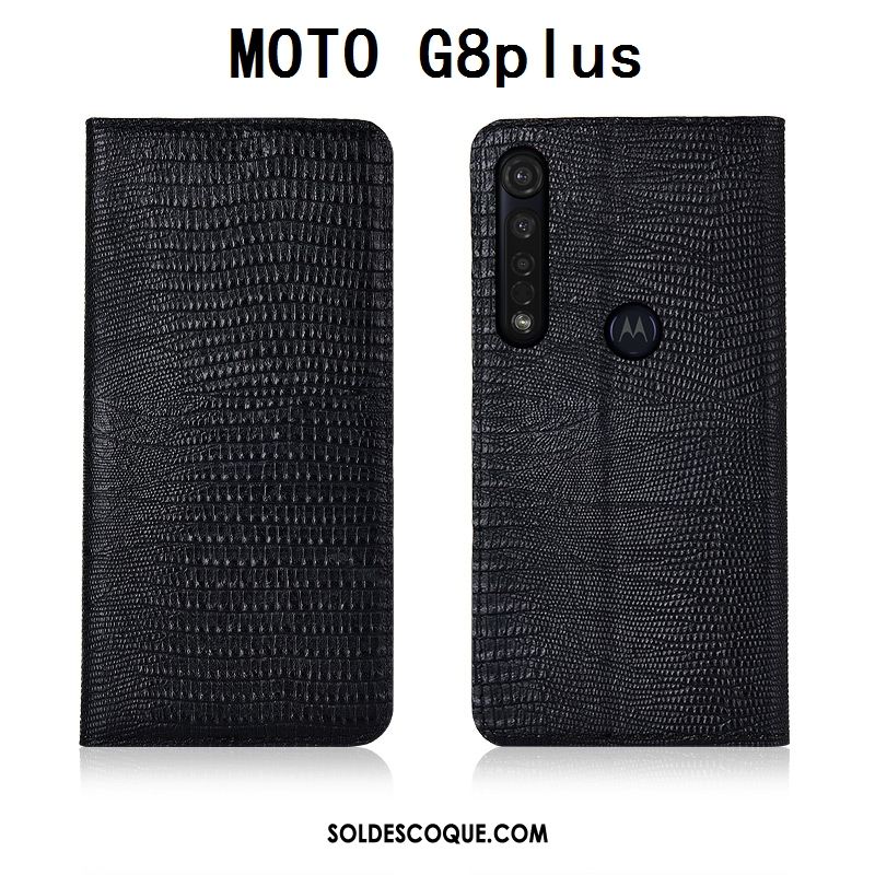 Coque Moto G8 Plus Étui Téléphone Portable Étui En Cuir Fluide Doux Cuir Véritable En Vente