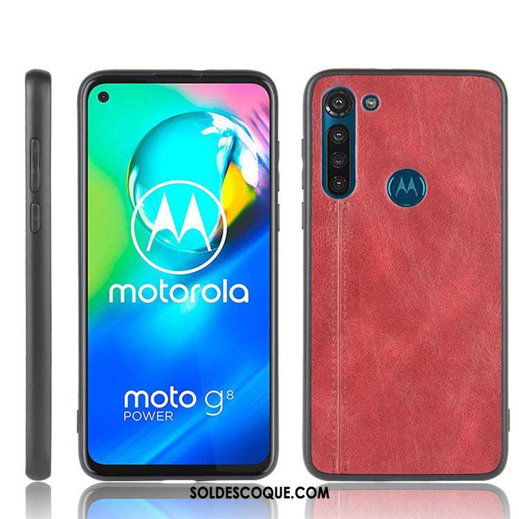 Coque Moto G8 Power Marque De Tendance Protection Cuir Étui Incassable Soldes