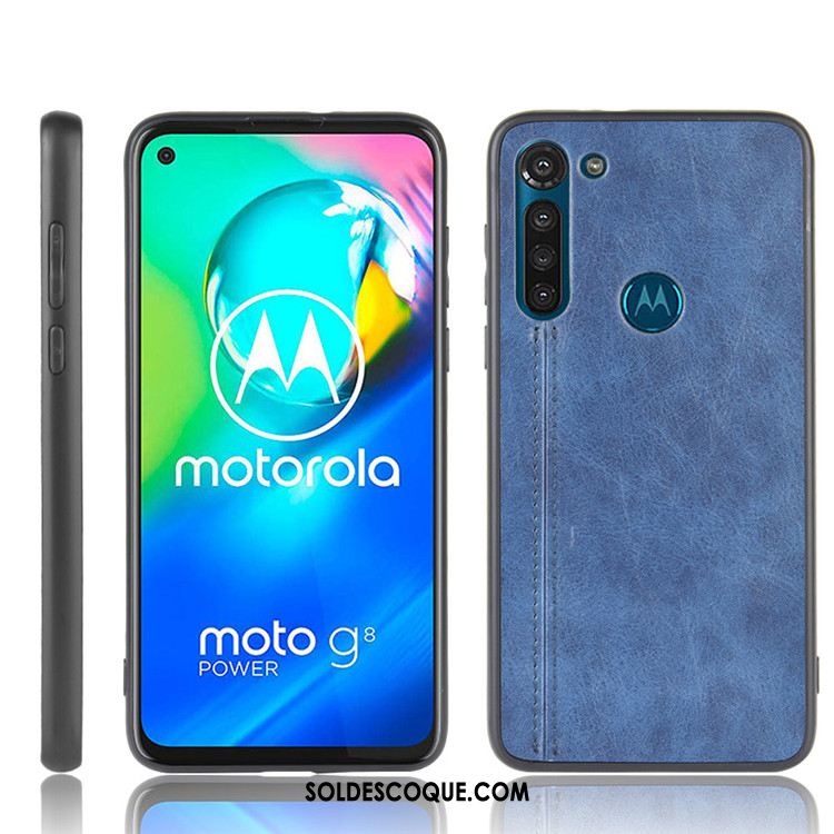 Coque Moto G8 Power Marque De Tendance Protection Cuir Étui Incassable Soldes