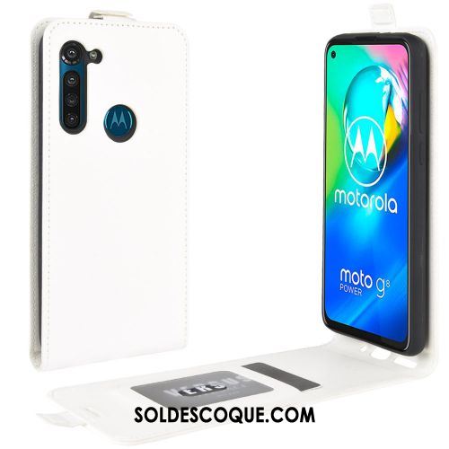 Coque Moto G8 Power Portefeuille Étui En Cuir Tendance Téléphone Portable Business Pas Cher