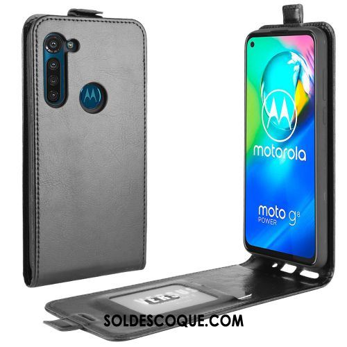 Coque Moto G8 Power Portefeuille Étui En Cuir Tendance Téléphone Portable Business Pas Cher