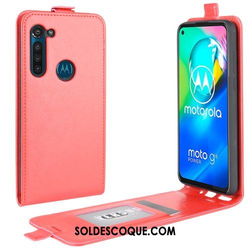 Coque Moto G8 Power Portefeuille Étui En Cuir Tendance Téléphone Portable Business Pas Cher