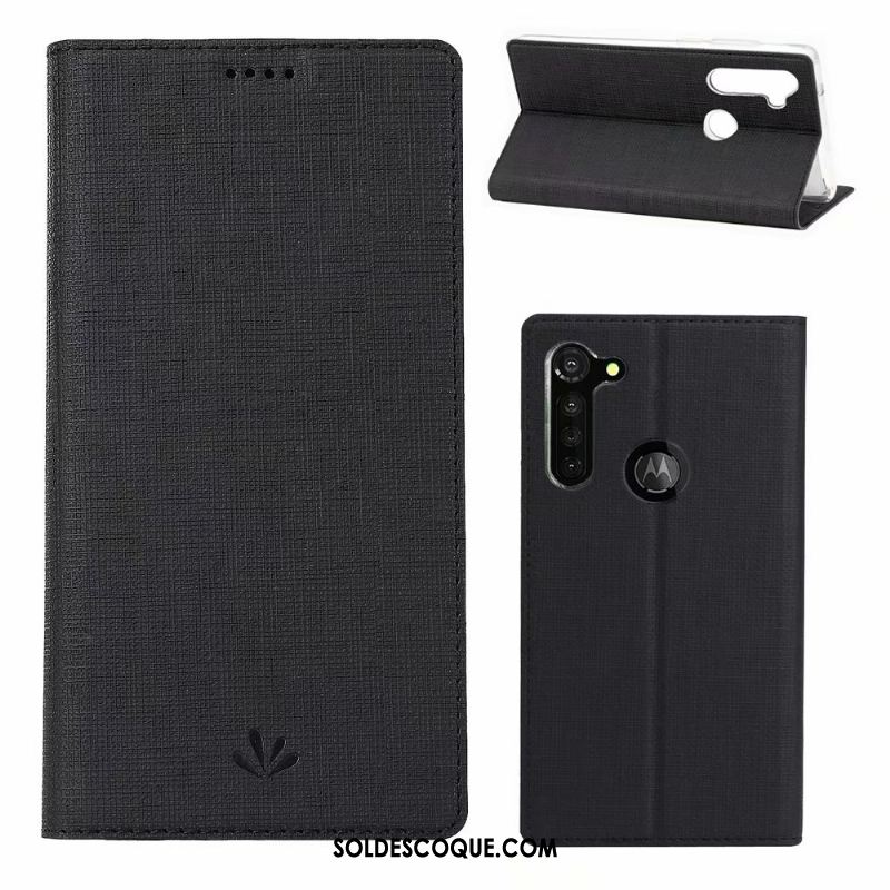 Coque Moto G8 Power Tissu Étui En Cuir Modèle Fleurie Gris Carte En Vente