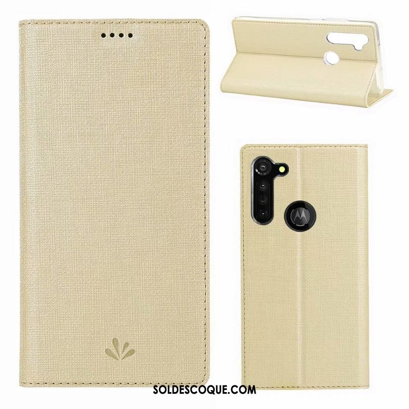 Coque Moto G8 Power Tissu Étui En Cuir Modèle Fleurie Gris Carte En Vente