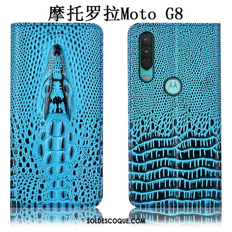 Coque Moto G8 Tout Compris Téléphone Portable Incassable Cuir Véritable Étui Pas Cher