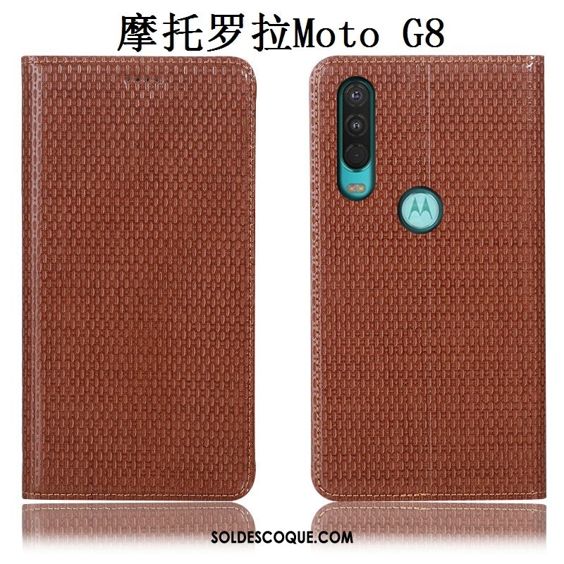 Coque Moto G8 Téléphone Portable Marron Tout Compris Étui Protection France