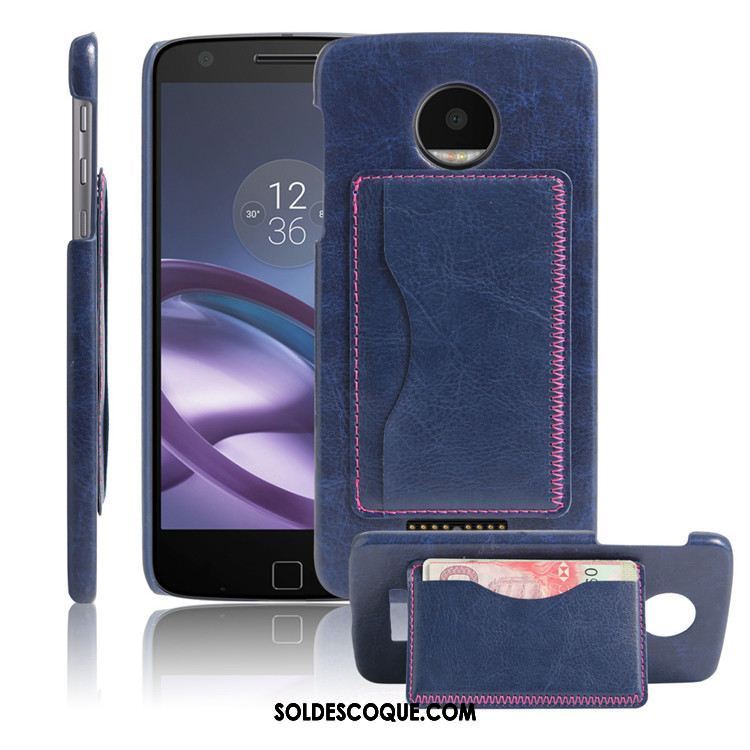 Coque Moto X4 Bleu Marin Couvercle Arrière Protection Téléphone Portable Pas Cher