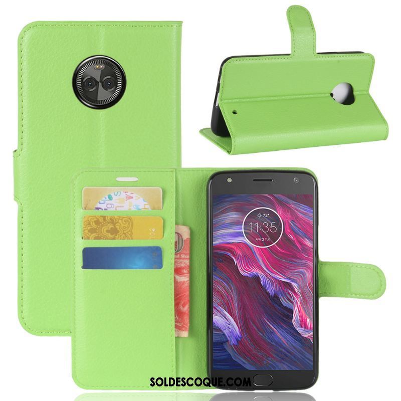 Coque Moto X4 Portefeuille Incassable Litchi Protection Téléphone Portable Housse En Vente