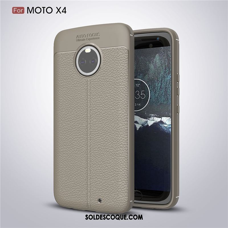 Coque Moto X4 Protection Cuir Étui Étoile Incassable Pas Cher