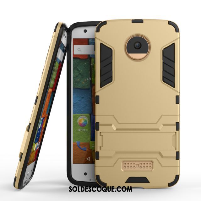 Coque Moto X4 Protection Téléphone Portable Étui Gris Incassable Pas Cher