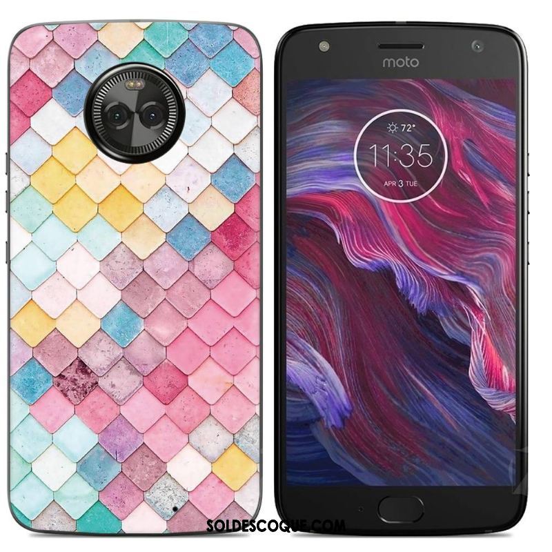 Coque Moto X4 Protection Étui Téléphone Portable Silicone Multicolore En Vente