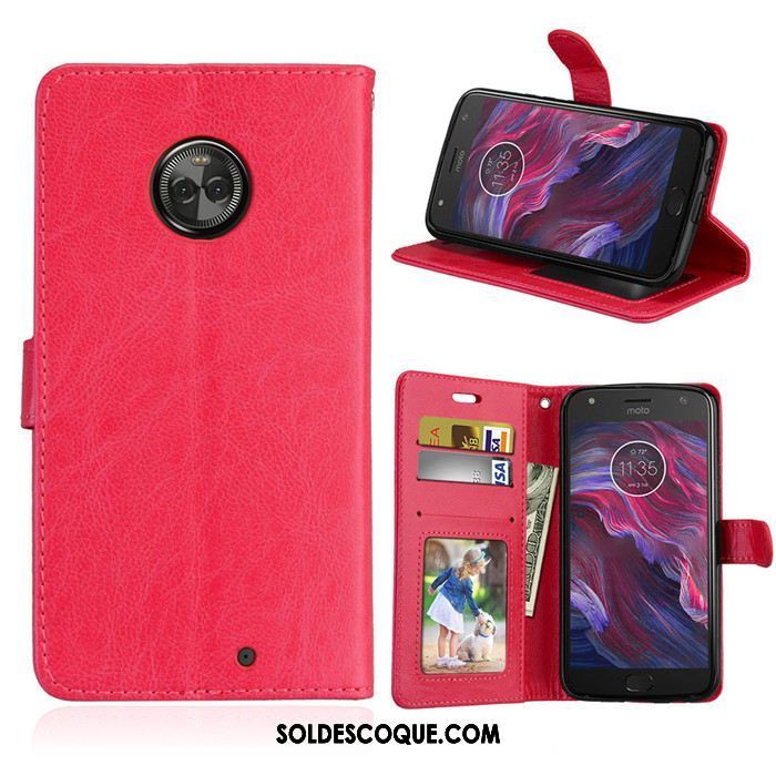 Coque Moto X4 Silicone Étui En Cuir Protection Rouge Téléphone Portable En Ligne