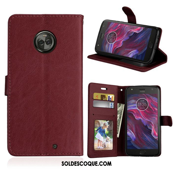 Coque Moto X4 Silicone Étui En Cuir Protection Rouge Téléphone Portable En Ligne