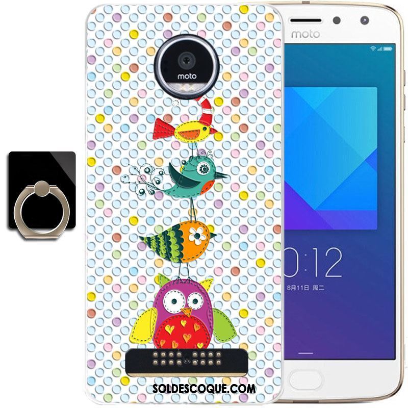 Coque Moto Z2 Play Incassable Fluide Doux Bleu Silicone Tout Compris Pas Cher