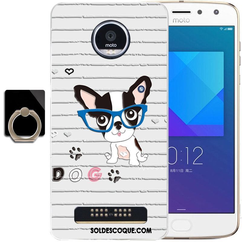 Coque Moto Z2 Play Incassable Fluide Doux Bleu Silicone Tout Compris Pas Cher