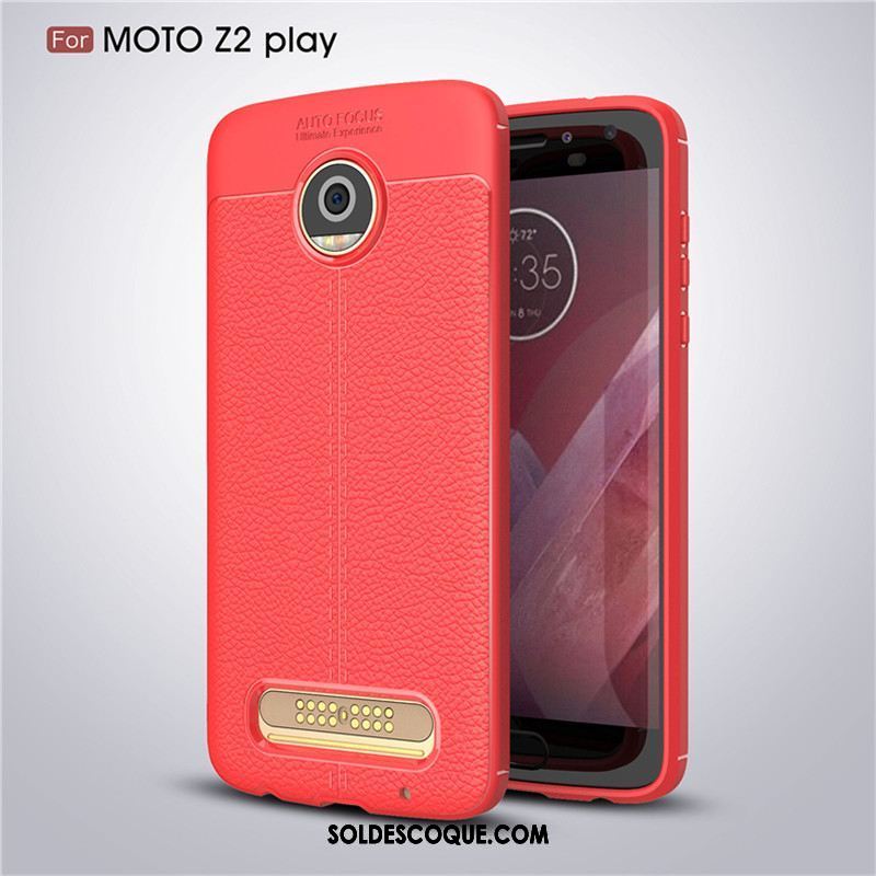 Coque Moto Z2 Play Litchi Modèle Fleurie Étui Protection Antidérapant Housse En Vente