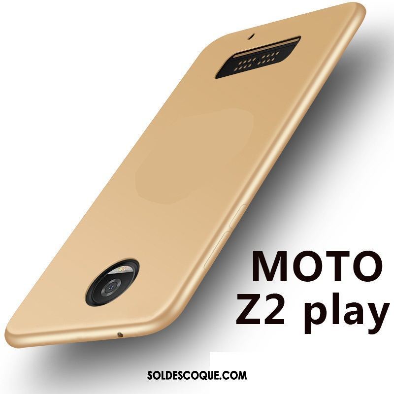 Coque Moto Z2 Play Rouge Fluide Doux Protection Téléphone Portable Très Mince Pas Cher
