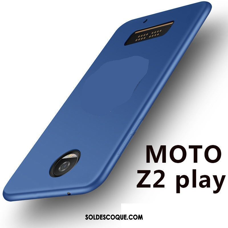 Coque Moto Z2 Play Rouge Fluide Doux Protection Téléphone Portable Très Mince Pas Cher