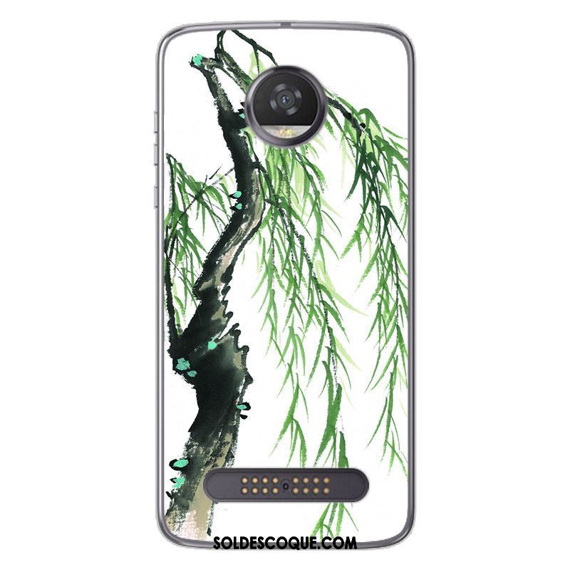 Coque Moto Z2 Play Silicone Encre Peinture Personnalité Téléphone Portable France