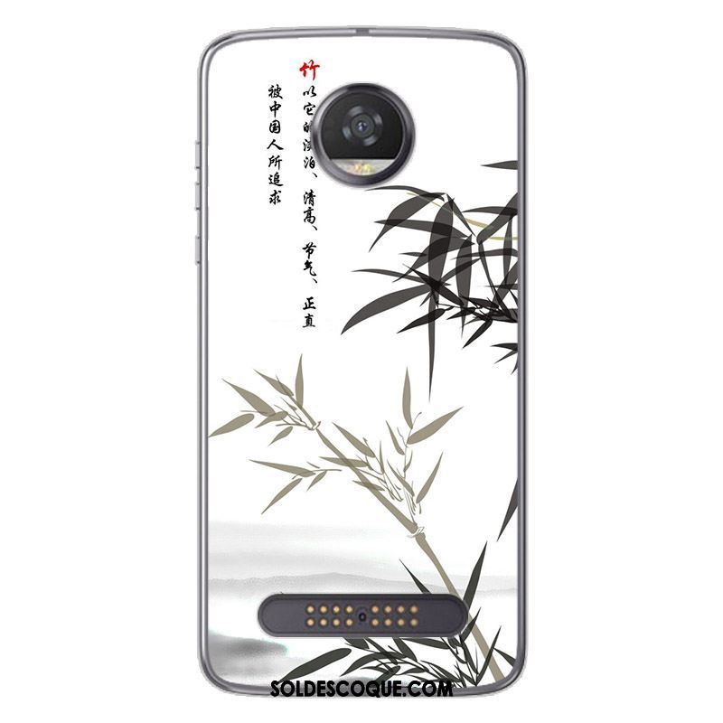 Coque Moto Z2 Play Silicone Encre Peinture Personnalité Téléphone Portable France