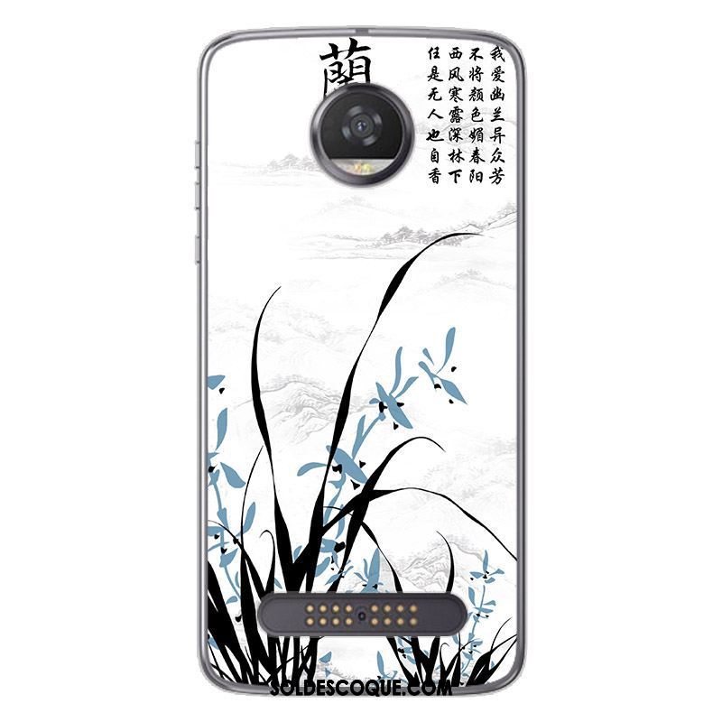 Coque Moto Z2 Play Silicone Encre Peinture Personnalité Téléphone Portable France