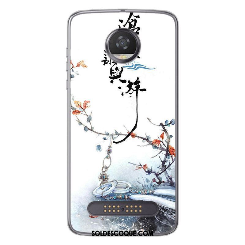 Coque Moto Z2 Play Silicone Encre Peinture Personnalité Téléphone Portable France