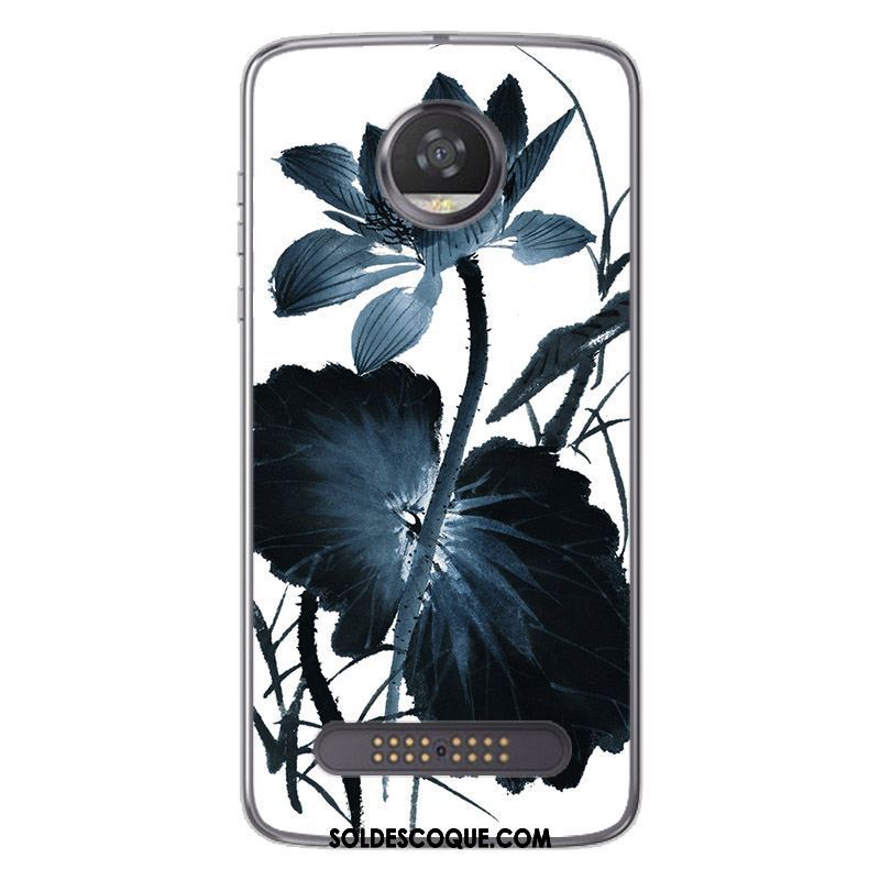 Coque Moto Z2 Play Silicone Encre Peinture Personnalité Téléphone Portable France