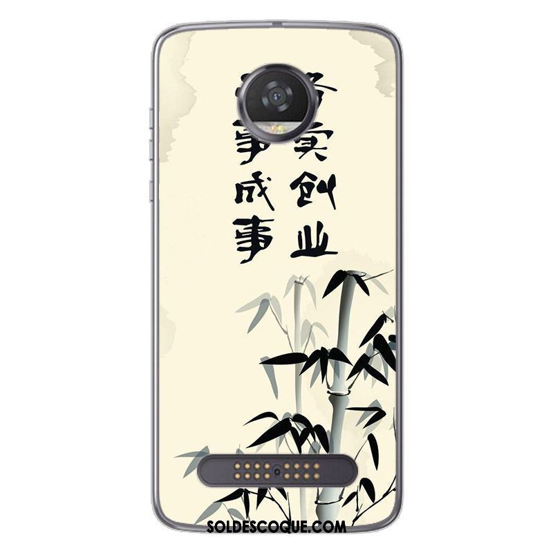 Coque Moto Z2 Play Silicone Encre Peinture Personnalité Téléphone Portable France