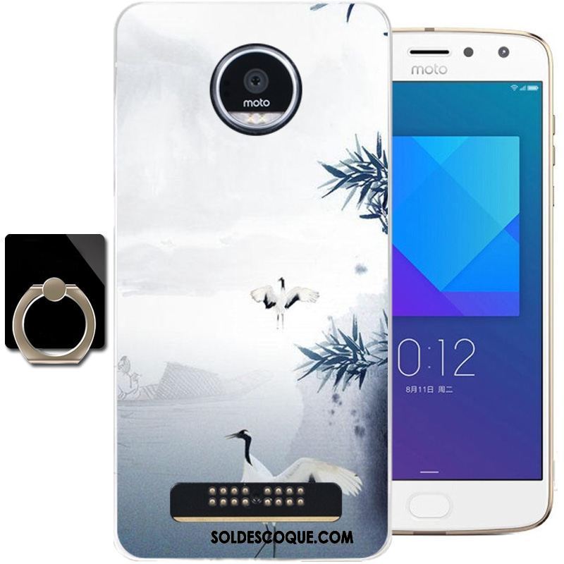 Coque Moto Z2 Play Tout Compris Vent Étui Encre Fluide Doux Pas Cher