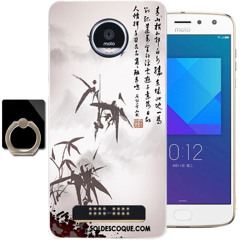 Coque Moto Z2 Play Tout Compris Vent Étui Encre Fluide Doux Pas Cher