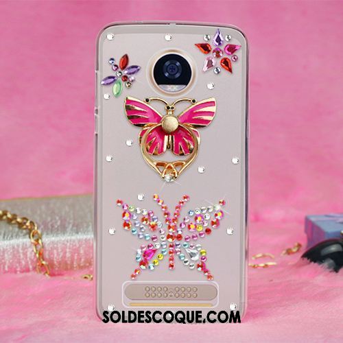 Coque Moto Z2 Play Téléphone Portable Transparent Anneau Étui Protection France