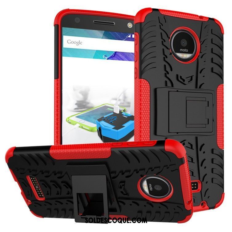 Coque Moto Z2 Play Étui Téléphone Portable Épaissir Protection Rouge En Vente