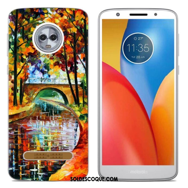 Coque Moto Z3 Play Fluide Doux Tout Compris Créatif Téléphone Portable Silicone Housse Soldes