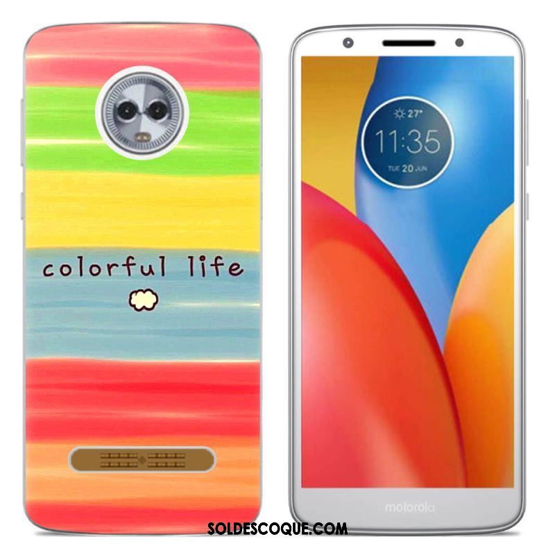 Coque Moto Z3 Play Fluide Doux Tout Compris Créatif Téléphone Portable Silicone Housse Soldes