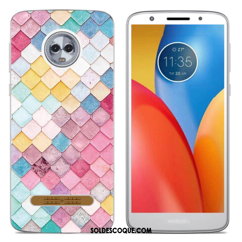 Coque Moto Z3 Play Fluide Doux Tout Compris Créatif Téléphone Portable Silicone Housse Soldes