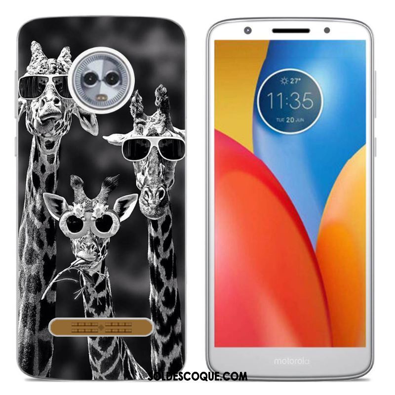 Coque Moto Z3 Play Fluide Doux Tout Compris Créatif Téléphone Portable Silicone Housse Soldes