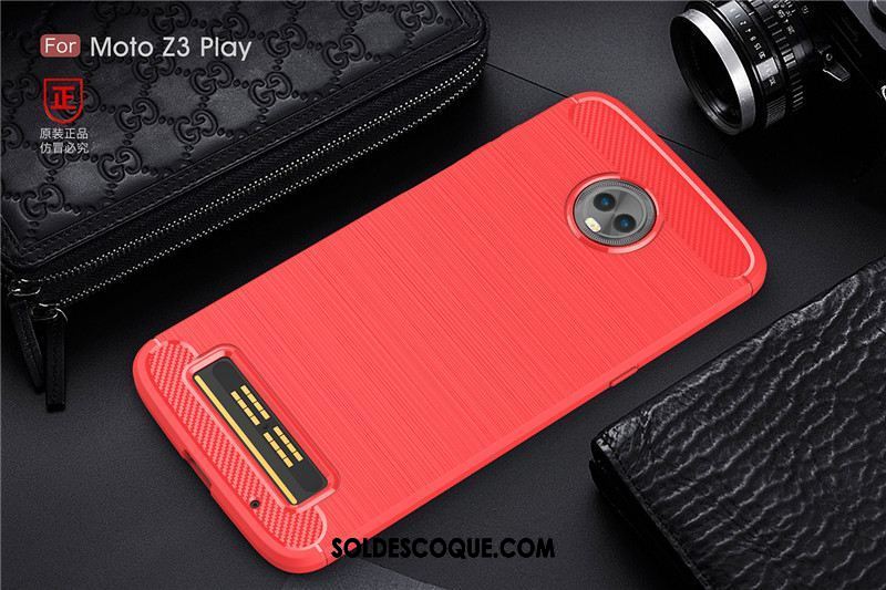 Coque Moto Z3 Play Simple Incassable Protection Noir Téléphone Portable Pas Cher