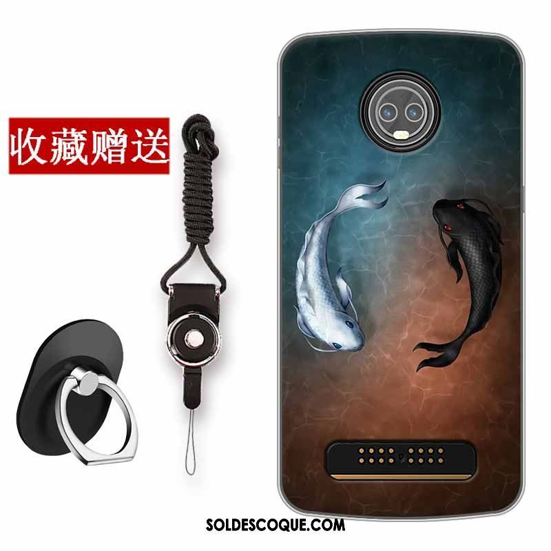 Coque Moto Z3 Play Vintage Protection Silicone Créatif Téléphone Portable En Vente