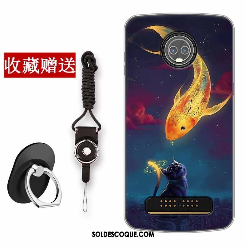 Coque Moto Z3 Play Vintage Protection Silicone Créatif Téléphone Portable En Vente