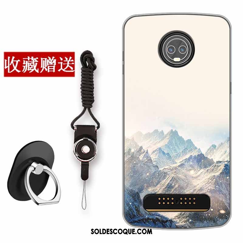 Coque Moto Z3 Play Vintage Protection Silicone Créatif Téléphone Portable En Vente