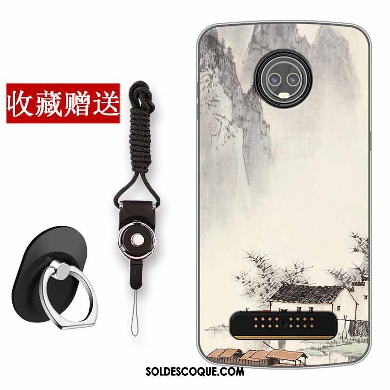 Coque Moto Z3 Play Vintage Protection Silicone Créatif Téléphone Portable En Vente