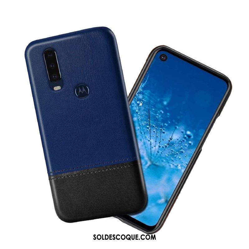 Coque Motorola One Action Couture Couleurs Téléphone Portable Noir Incassable Étui En Cuir Soldes