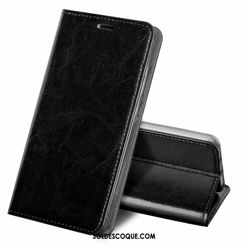 Coque Motorola One Action Fluide Doux Téléphone Portable Étui Business Cuir Véritable Soldes