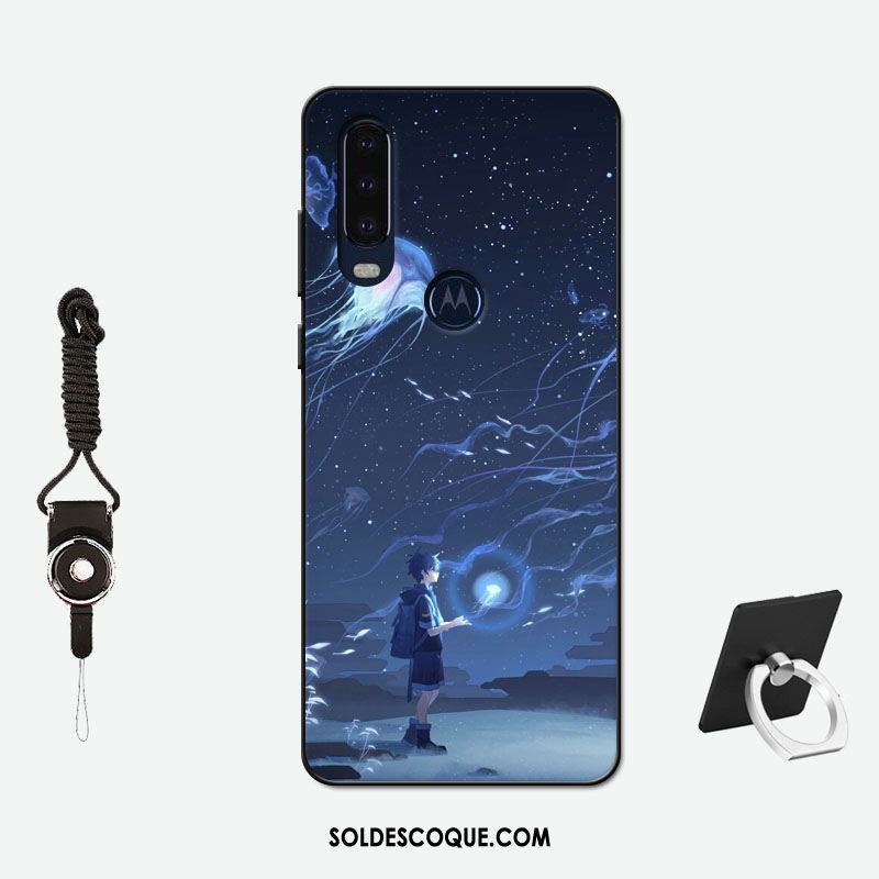 Coque Motorola One Action Net Rouge Tout Compris Délavé En Daim Amoureux Silicone Soldes