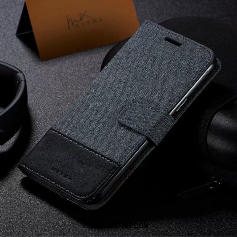 Coque Motorola One Action Noir Cuir Incassable Téléphone Portable En Ligne