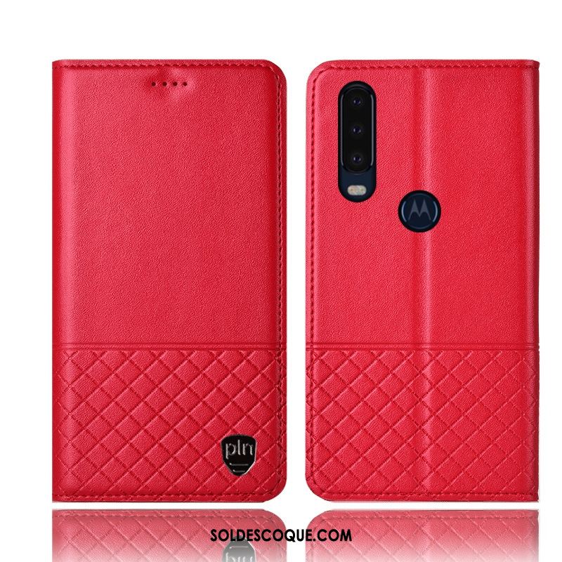 Coque Motorola One Action Étui En Cuir Noir Protection Incassable Téléphone Portable En Ligne