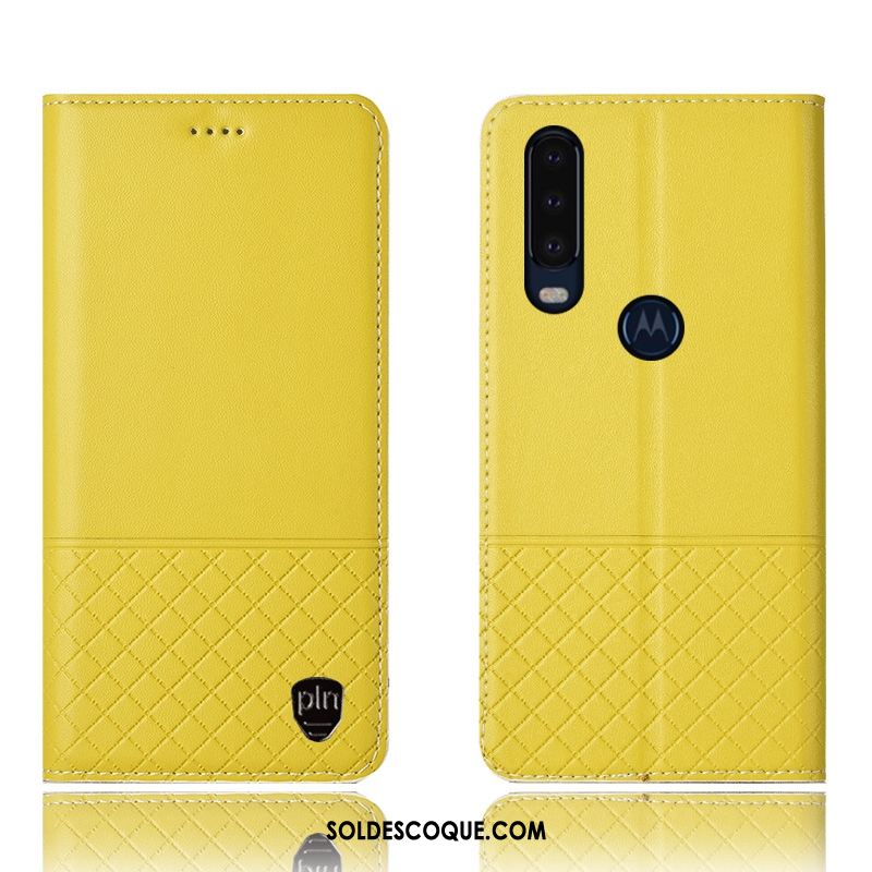 Coque Motorola One Action Étui En Cuir Noir Protection Incassable Téléphone Portable En Ligne